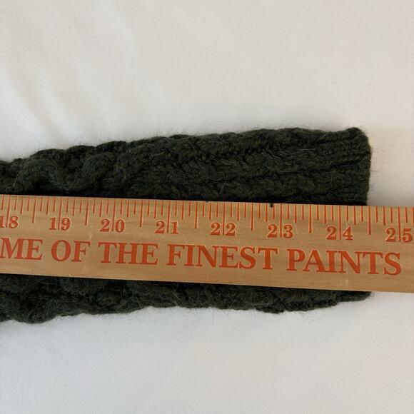 Polo Ralph Lauren Cable Knit Cowl Neck Green Sweater Wool/Alpaca Fits Medium - Picture 14 of 14